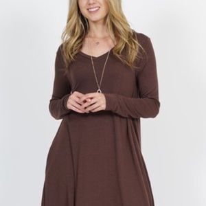 Lydiane long sleeve tunic dress